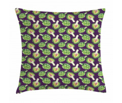 Artichokes Purple Pillow Cover