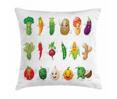 Smiley Faces Farm Pillow Cover