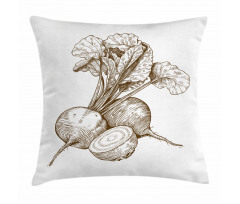 Vintage Beet Pillow Cover