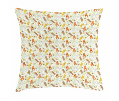 Bear Fox and Bunny Pillow Cover