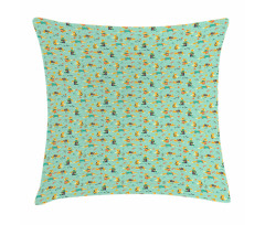 Foxes with Glasses Pillow Cover