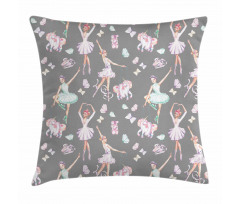 Dancers and Unicorns Pillow Cover