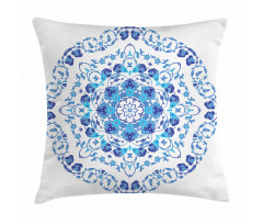 Rich Floral Ornamental Pillow Cover