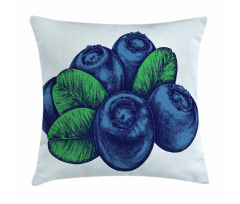 Vintage Blueberry Pillow Cover