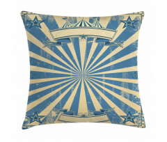 Retro Circus Tent Pillow Cover