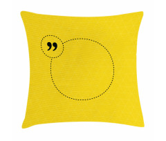 Wise Words Circle Pillow Cover
