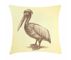 Sketchy Pelican Pillow Cover