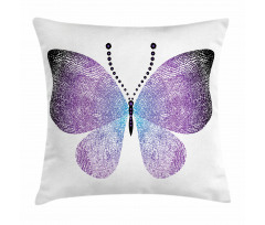 Pointillist Butterfly Pillow Cover