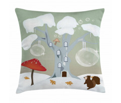Amanita Muscaria Mushroom Pillow Cover