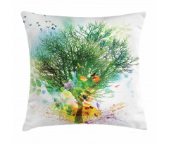 Multiple Exposure Nature Pillow Cover