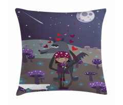 Red Riding Hood and Wolf Pillow Cover