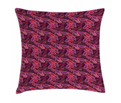 Abstract Leaves Foliage Pillow Cover