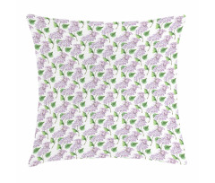 Watercolor Herbal Bunch Pillow Cover