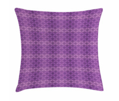 Rococo Damask Purple Pillow Cover