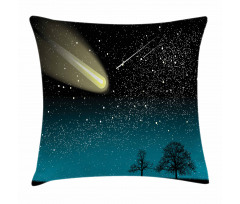 Shooting Stars at Night Pillow Cover
