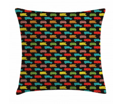 Colorful Van Bus Trailer Pillow Cover