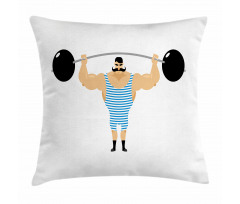 Bodybuilder Weightlift Pillow Cover