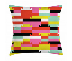 Geometric Blocks Lines Pillow Cover