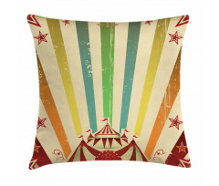 Old Circus Fair Pillow Cover