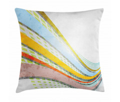 Curved Stripes Pillow Cover