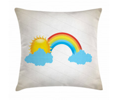 Sun over Clouds Pillow Cover