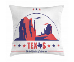 State Map Cowboy Pillow Cover