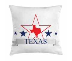 American Map Pattern Pillow Cover