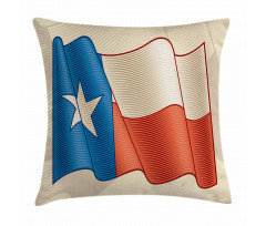 Flapping Flag Motif Pillow Cover