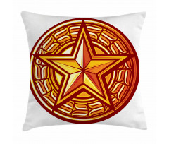 Seal Design in Warm Tones Pillow Cover