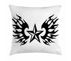 Flame Wings Design Pillow Cover