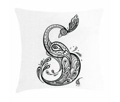 Oriental Peacock Pillow Cover