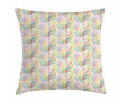 Colorful Paisley Art Pillow Cover