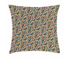 Retro Paisley Colorful Pillow Cover