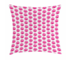 Pink Forest Leaves Pillow Cover