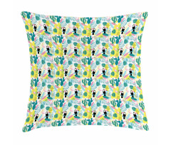 Aloha Nature Birds Art Pillow Cover