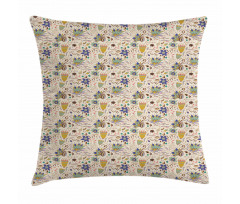 Abstract Garden Art Pillow Cover