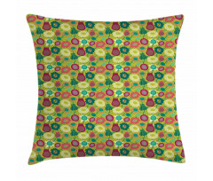 Whimsical Floral Art Pillow Cover