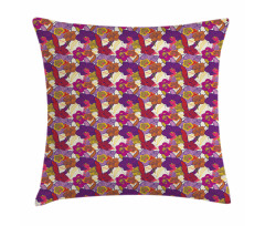 Vibrant Vintage Orchid Pillow Cover
