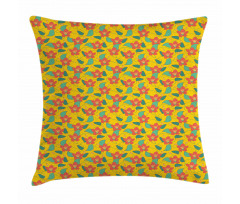 Retro Meadow Pattern Pillow Cover
