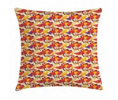 Colorful Poppy Garden Pillow Cover