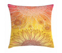 Sunflower Plants Pillow Cover