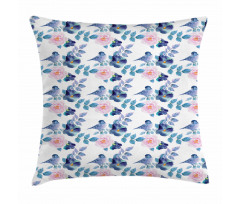 Bird and Nature Growth Pillow Cover