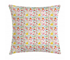 Herbs and Flowers Pillow Cover