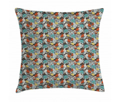 Flourishing Garden Motif Pillow Cover