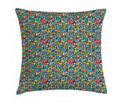 Brazilian Favela Urban Pillow Cover