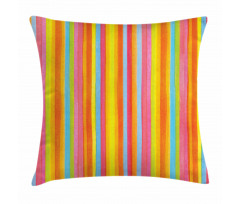Vertical Colorful Lines Pillow Cover