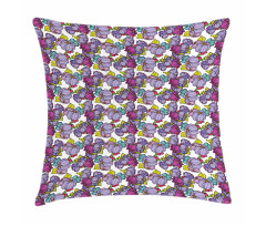 Vintage Lupin Bouquets Pillow Cover