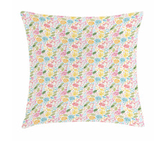 Blossoming Fresh Garden Pillow Cover
