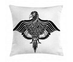 Traditional Heraldic Bird Pillow Cover