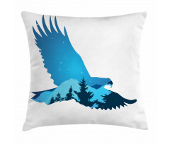 Bird Silhouette Design Pillow Cover